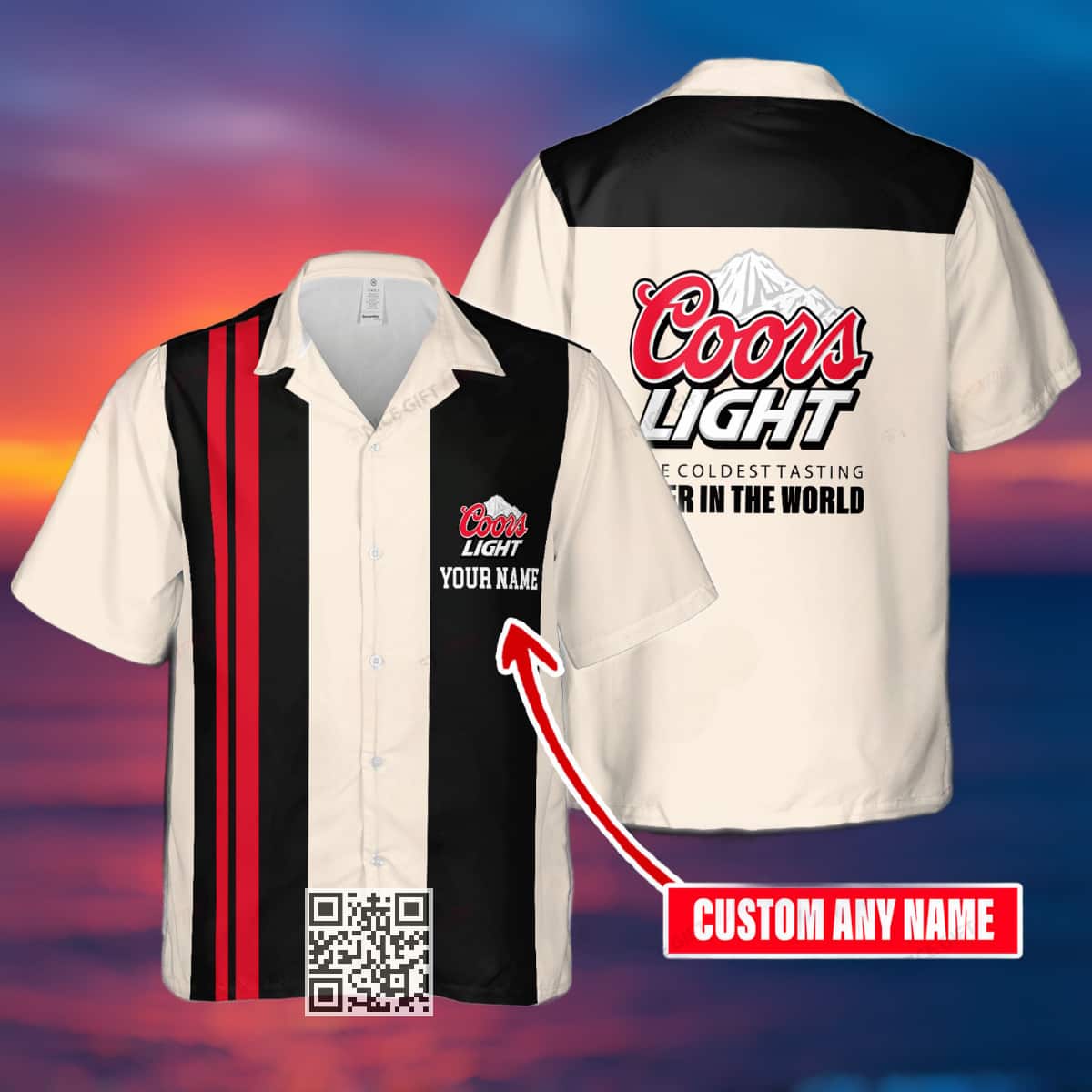 Coors Light Hawaiian Shirt Custom Name Gift For Husband Coors Light Hawaiian Shirt Custom Name Gift For Husband