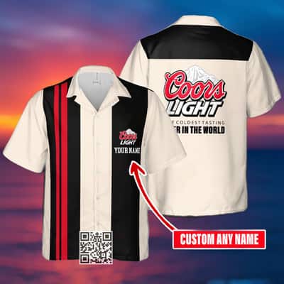 Coors Light Hawaiian Shirt Custom Name Gift For Husband