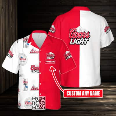 Coors Light Hawaiian Shirt Custom Name Gift For Beach Lovers