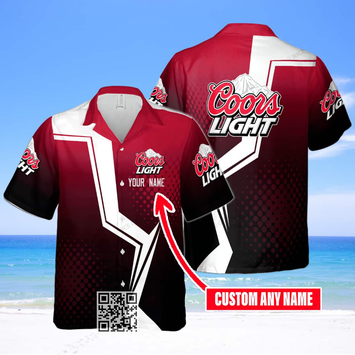 Coors Light Hawaiian Shirt Beer Lovers Gift Custom Name Coors Light Hawaiian Shirt Beer Lovers Gift Custom Name