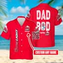Dad Bod Powered By Coors Light Beer Hawaiian Shirt Custom Name Dad Bod Powered By Coors Light Beer Hawaiian Shirt Custom Name