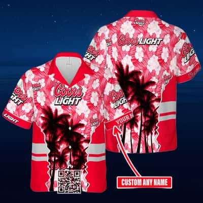 Aloha Coors Light Hawaiian Shirt Custom Name Summer Beach Gift