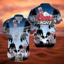 Vintage Coors Light Hawaiian Shirt Beach Lovers Gift