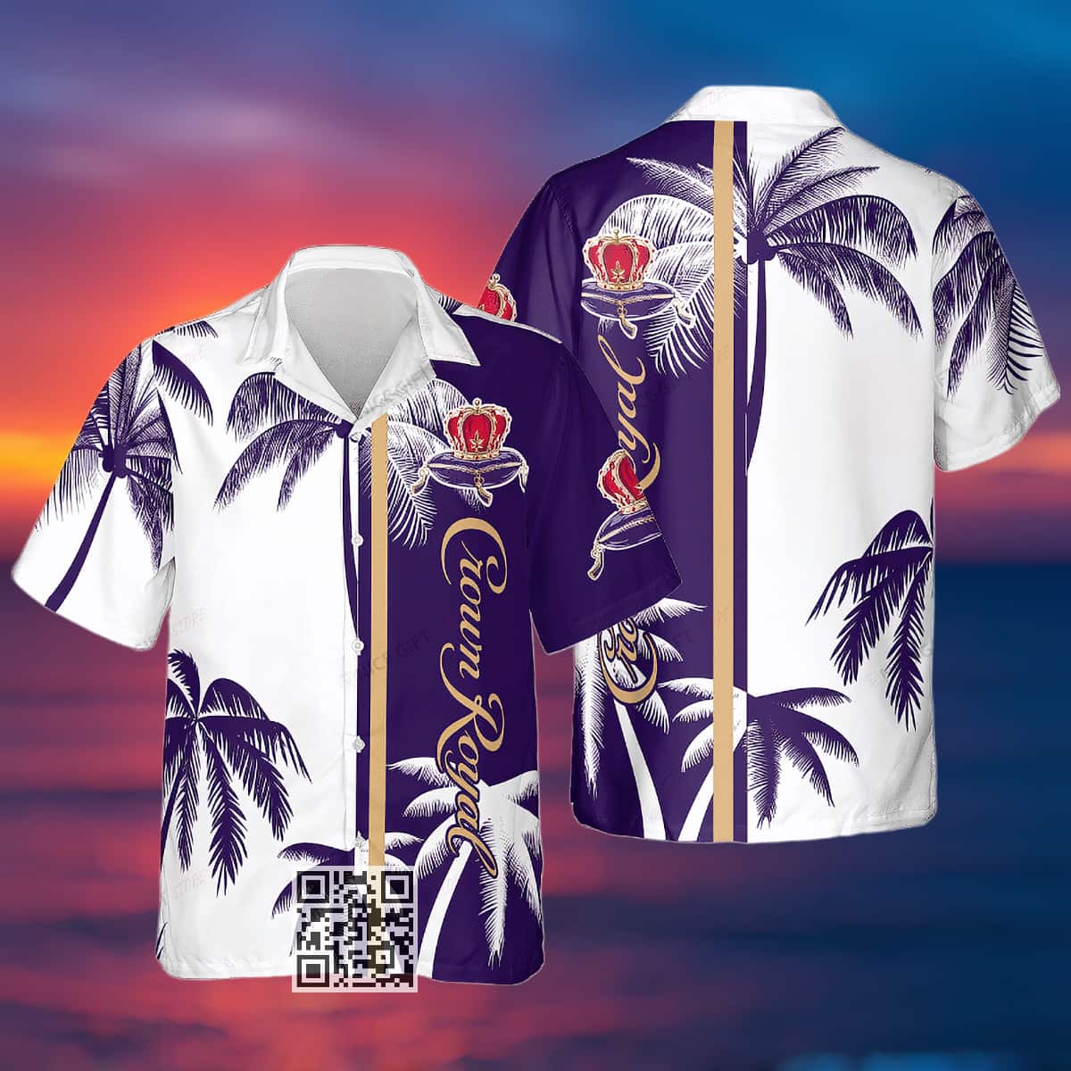 Vintage Crown Royal Hawaiian Shirt Gift For Beach Vacation Vintage Crown Royal Hawaiian Shirt Gift For Beach Vacation