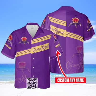 Crown Royal Hawaiian Shirt Gift For Husband Custom Name