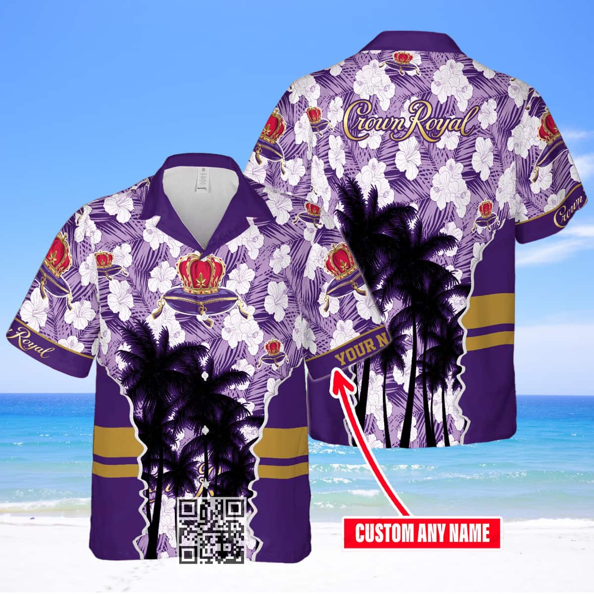 Aloha Crown Royal Hawaiian Shirt All Over Print Custom Name Aloha Crown Royal Hawaiian Shirt All Over Print Custom Name