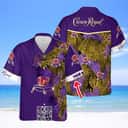 Aloha Crown Royal Hawaiian Shirt Custom Name Beach Vacation Gift