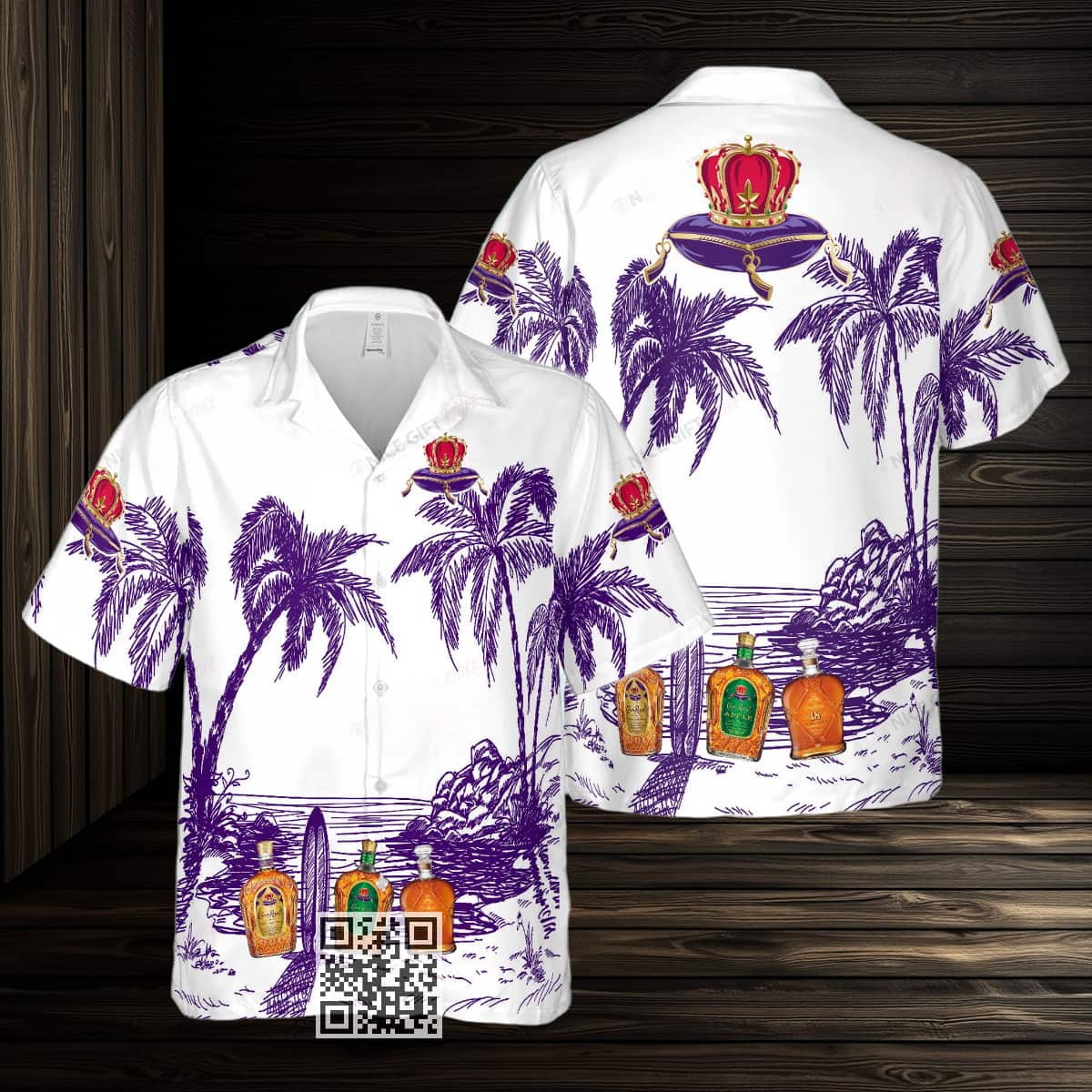 Aloha Crown Royal Hawaiian Shirt Beach Gift For Friend Aloha Crown Royal Hawaiian Shirt Beach Gift For Friend