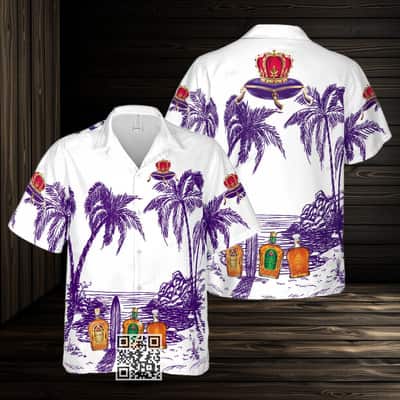 Aloha Crown Royal Hawaiian Shirt Beach Gift For Friend
