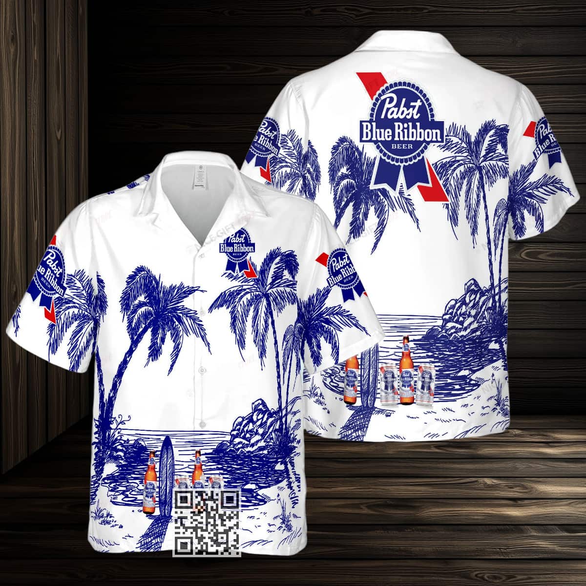 Vintage Pabst Blue Ribbon Hawaiian Shirt Beer Lovers Gift Vintage Pabst Blue Ribbon Hawaiian Shirt Beer Lovers Gift