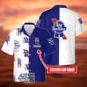Pabst Blue Ribbon Beer Hawaiian Shirt Best Beach Gift Custom Name