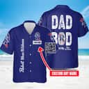Dad Bod Powered By Pabst Blue Ribbon Beer Hawaiian Shirt Custom Name Dad Bod Powered By Pabst Blue Ribbon Beer Hawaiian Shirt Custom Name