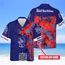 Aloha Pabst Blue Ribbon Beer Hawaiian Shirt Custom Name Summer Vacation Gift