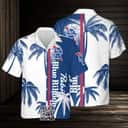Vintage Aloha Pabst Blue Ribbon Beer Hawaiian Shirt Beach Lovers Gift