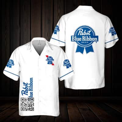 Pabst Blue Ribbon Beer Hawaiian Shirt Beach Vacation Gift