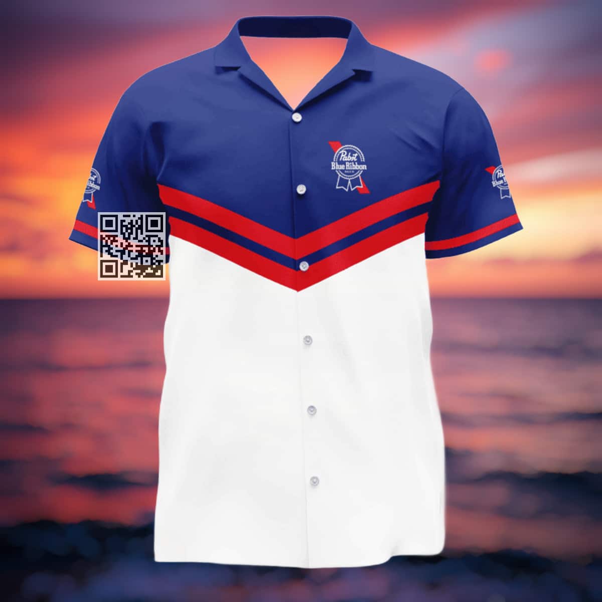 Personalized Pabst Blue Ribbon Beer Hawaiian Shirt Custom Name Personalized Pabst Blue Ribbon Beer Hawaiian Shirt Custom Name