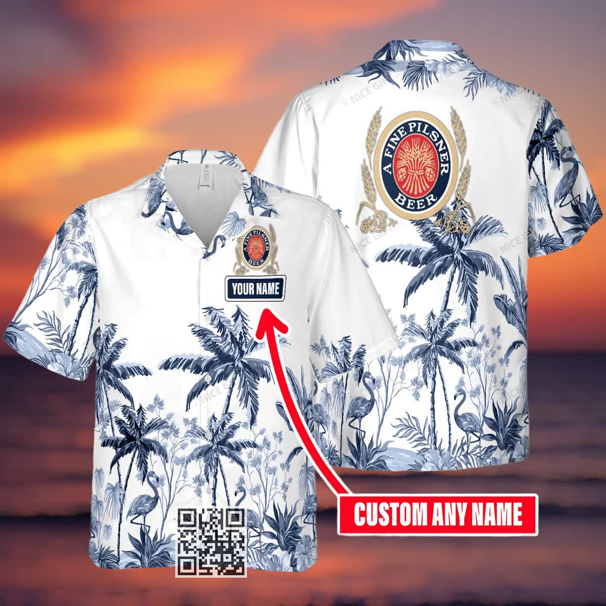 Aloha Miller Lite Beer Hawaiian Shirt Custom Name Aloha Miller Lite Beer Hawaiian Shirt Custom Name