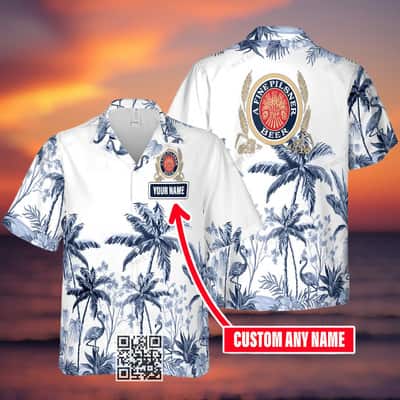 Aloha Miller Lite Beer Hawaiian Shirt Custom Name