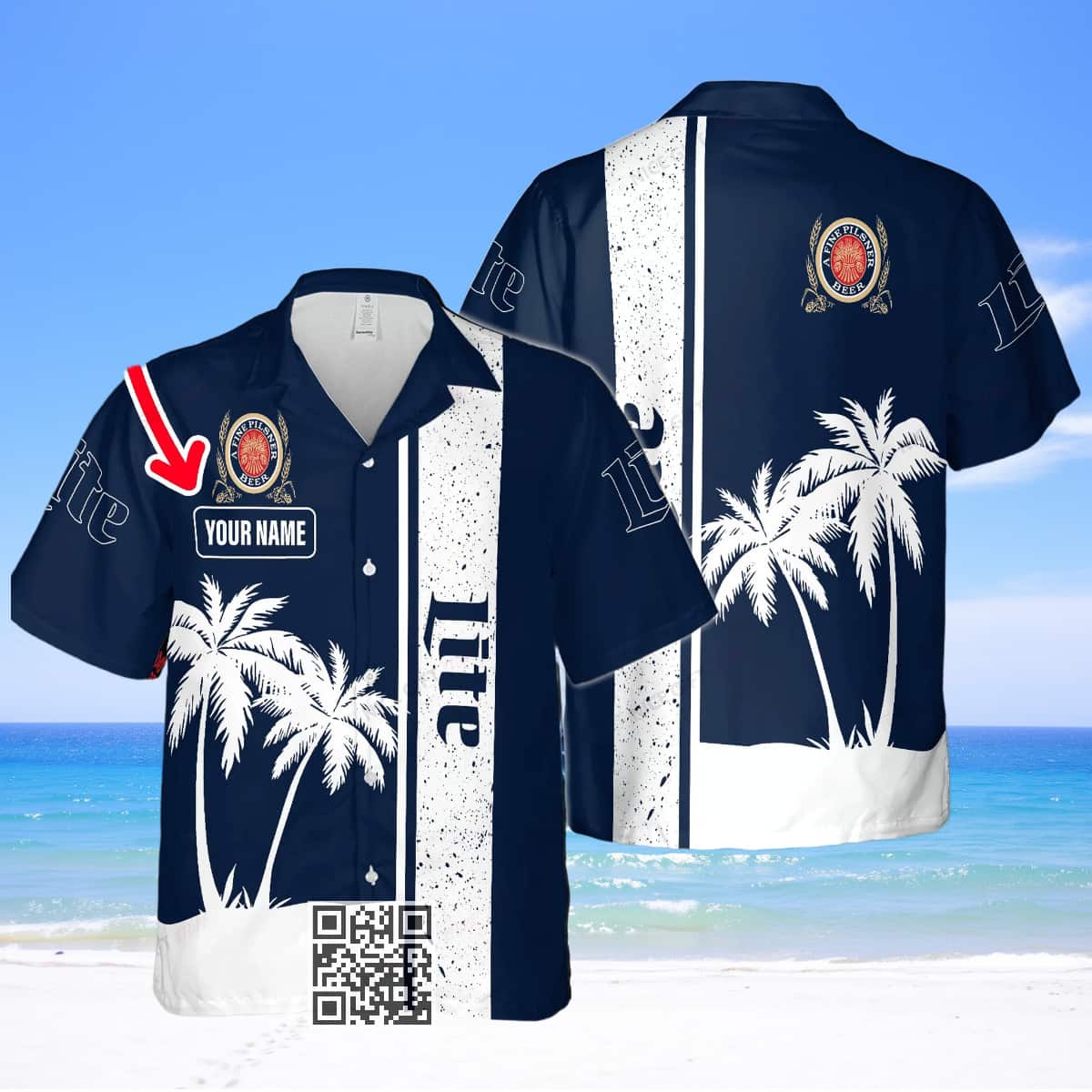 Aloha Miller Lite Hawaiian Shirt Beer Lovers Gift Custom Name Aloha Miller Lite Hawaiian Shirt Beer Lovers Gift Custom Name