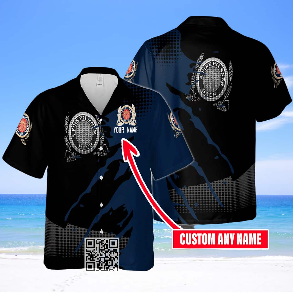 Miller Lite Hawaiian Shirt Custom Name Gift For Beer Drinkers Miller Lite Hawaiian Shirt Custom Name Gift For Beer Drinkers