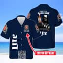 Darth Vader Star Wars Miller Lite Beer Hawaiian Shirt Custom Name