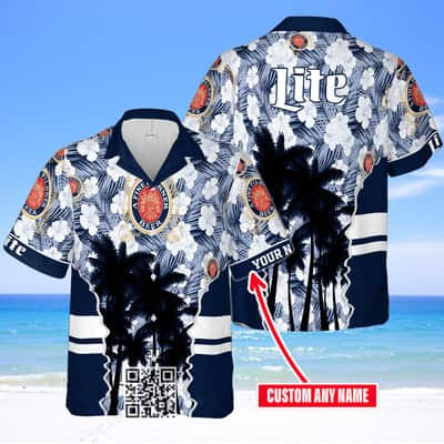 Aloha Miller Lite Beer Hawaiian Shirt Summer Holiday Gift Custom Name