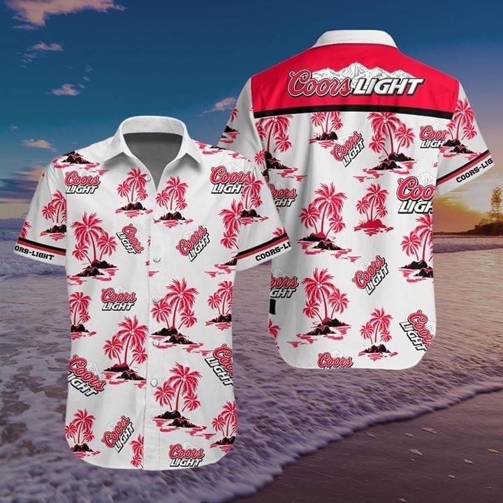 Coors Light Beer Hawaiian Shirt Tropical Island Gift For Beer Enthusiasts