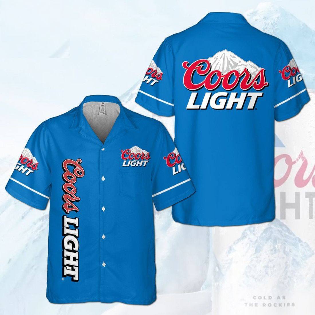 Basic Coors Light Hawaiian Shirt Summer Gift For Beer Lovers