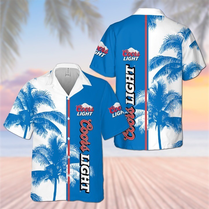 Trending Coors Light Hawaiian Shirt Palm Tree Best Gift For Beer Drinkers