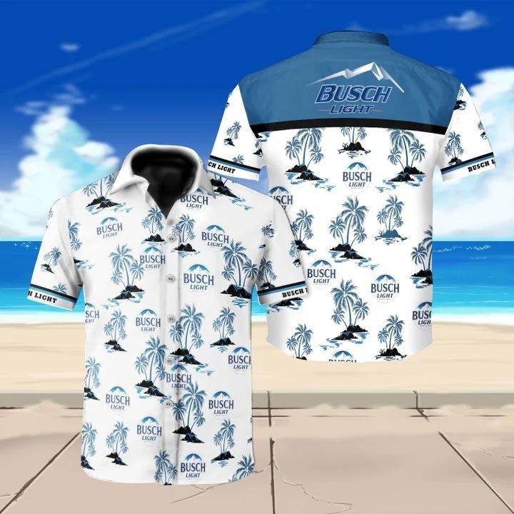 Summer Busch Light Hawaiian Shirt Seamless Island Gift For Beer Drinkers